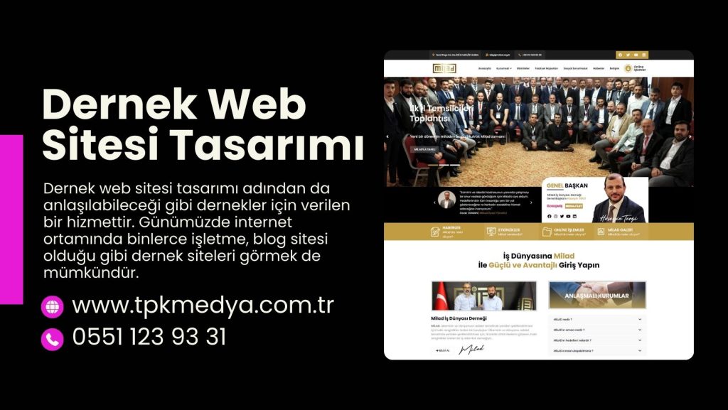 Dernek Web Sitesi Tasarımı